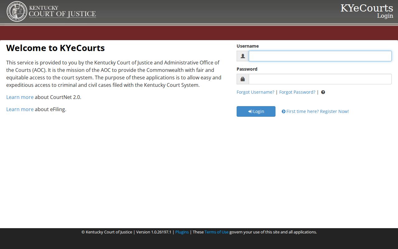 Taylor County criminal court case search in CourtNet