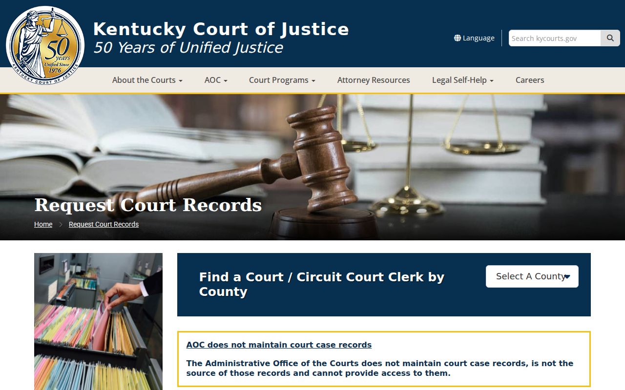 Official request route for Taylor County criminal court records